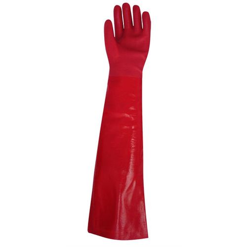 GUANTES TOYSA PVC ROJO 70CM