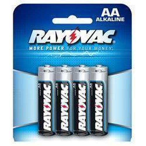 PILAS RAYOVAC AA   X 4 UN ALCALINA