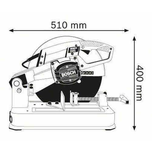 CORTADORA SENSITIVA BOSCH 355MM  GCO2000