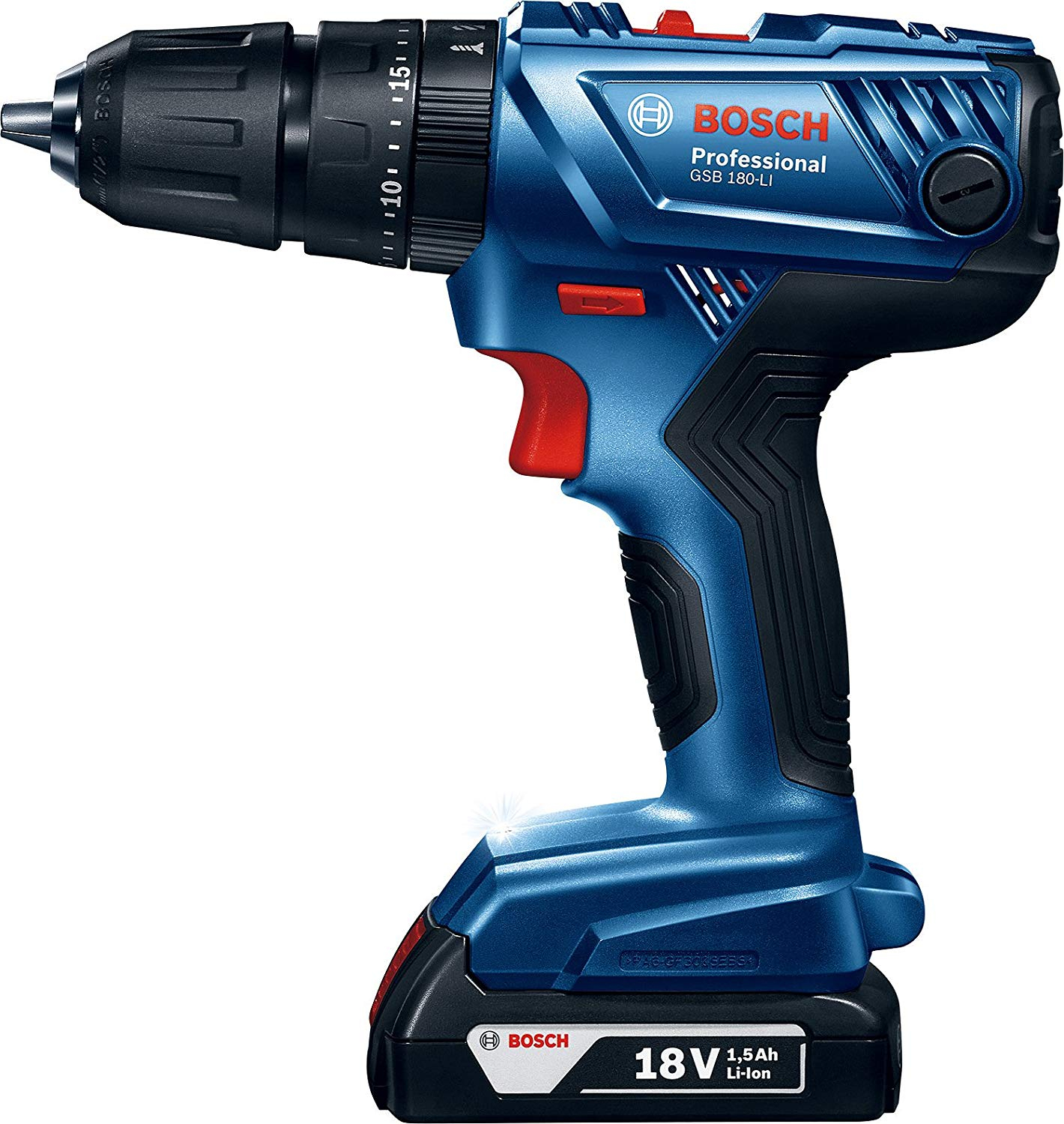 TALADRO ATORNILLADOR BOSCH GSB 180-LI 18V 13MM + DOS BATERIAS + CARGADOR