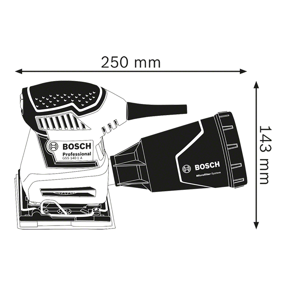 LIJADORA ORBITAL BOSCH GSS-140-1 180W 2A20H0