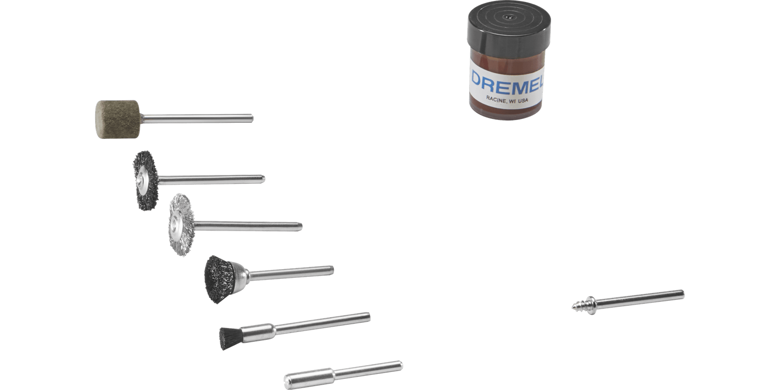 KIT DREMEL 20 ACCESORIOS PARA LIMPIAR Y PULIR 726-01 26150726AA