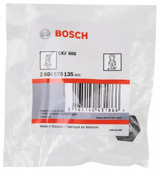 PINZA DE SUJECION 1/4" BOSCH P/FRESADORA 135