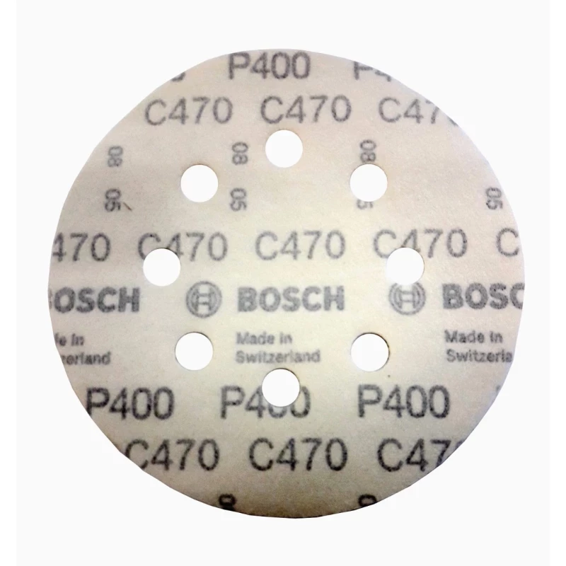 DISCO DE LIJA BOSCH 150MM GR400 X 50 UNIDADES WOOD + PAINT