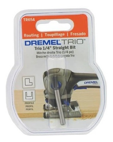 FRESA DREMEL RECTA 1/4 P/TRIO TR654