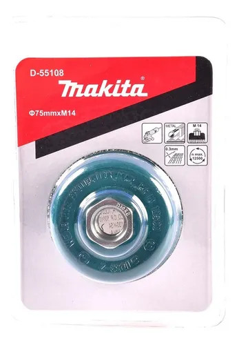 CEPILLO COPA MAKITA 75MM TRENZADO DE ALAMBRE 0.30 MM D-55108