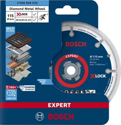 DISCO DIAMANTADO BOSCH 115MM SEGMENTADO X-LOCK 2608900532