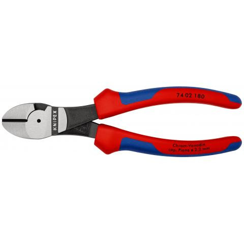 ALICATE KNIPEX 180MM CORTE OBLICUO 74-02-180