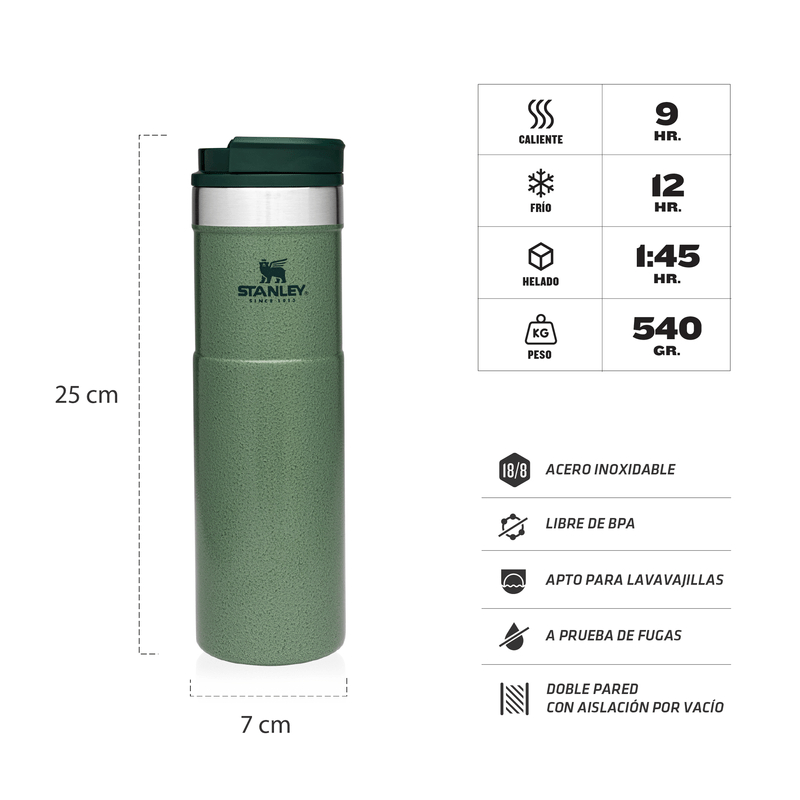 VASO STANLEY CLASSIC NEVERLEAK TM MUG 591ML VERDE