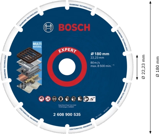 DISCO DIAMANTADO BOSCH 180MM SEGMENTADO 2608900535