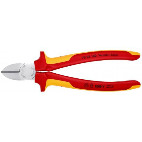 ALICATE KNIPEX 180MM AISLANTE 1000V CORTE OBLICUO 70-06-180