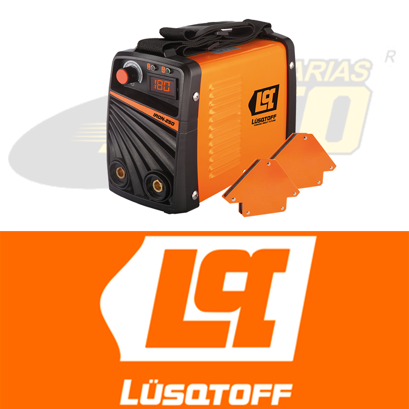 SOLDADORA INVERTER LUSQTOFF IRON 250 + 2 ESCUADRAS LUSQTOFF LQE6001