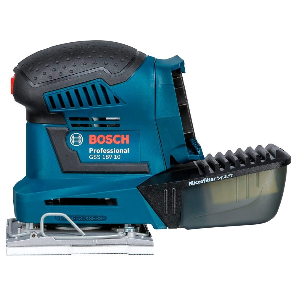 LIJADORA ORBITAL BOSCH GSS 18 V-10 LI S/BAT-CARG